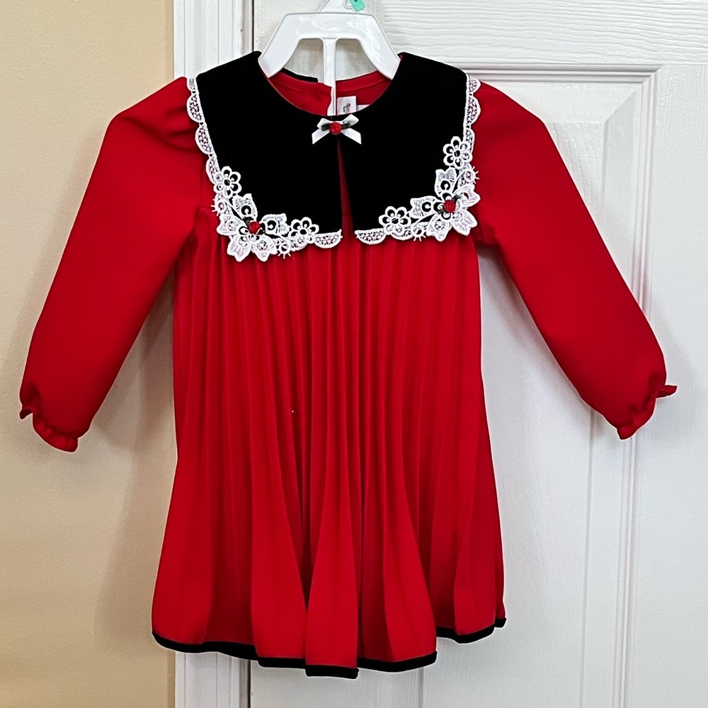 Red Holiday Toddler Dress